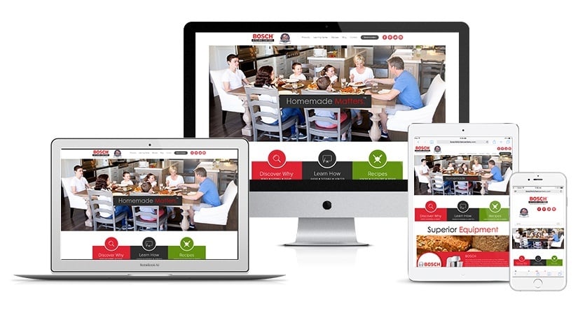 Bosch Kitchen Centers Website